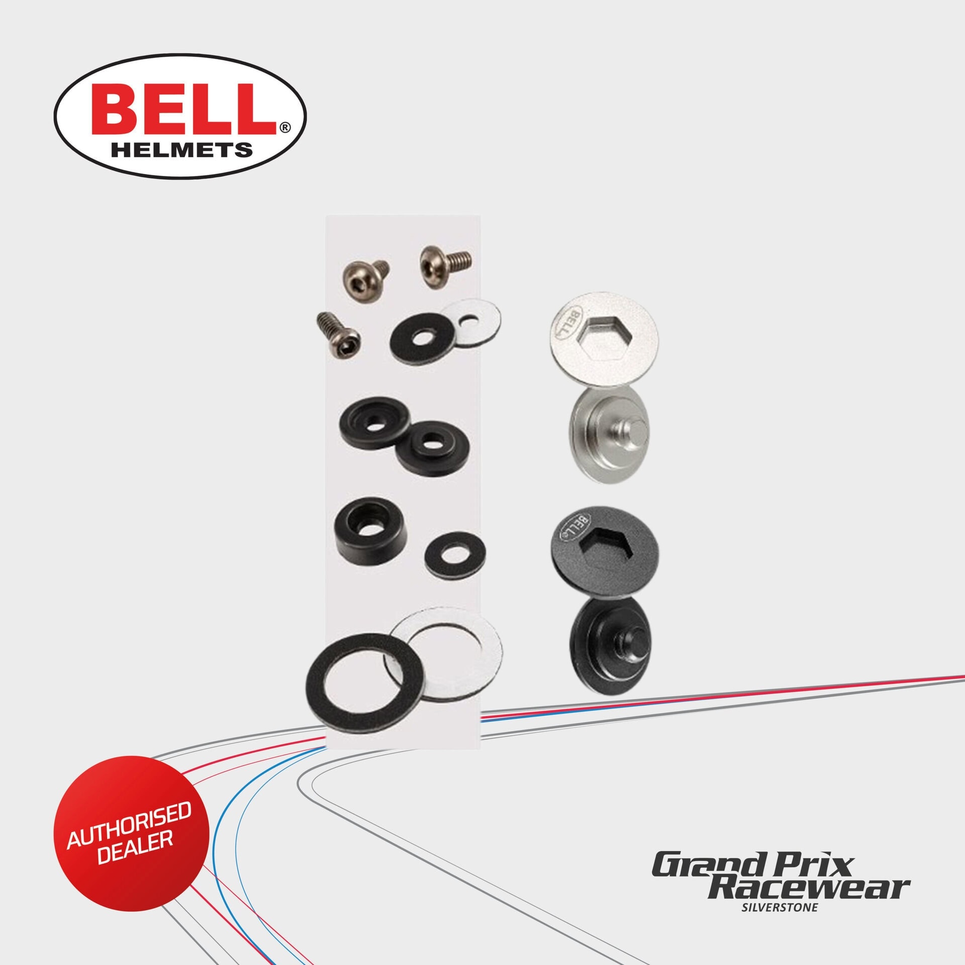 Bell Visor Pivot / Screw Kit - BlackKam-Lock - Image 4