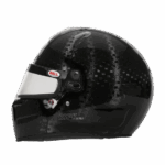 High-performance Bell RS7-K Ultra racing helmet with carbon fibre finish, designed for motorsport enthusiasts and professional racers.