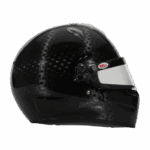 High-performance Bell racing helmet with carbon fibre finish, designed for motorsport enthusiasts and professional racers seeking safety and style.