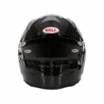 BELL racing helmet with carbon fibre finish, designed for motorsport safety and performance, featuring the Grand Prix Racewear branding.