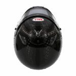 High-quality Bell racing helmet with carbon fibre shell, designed for professional motorsport safety and performance, ideal for racewear enthusiasts and competitive drivers.