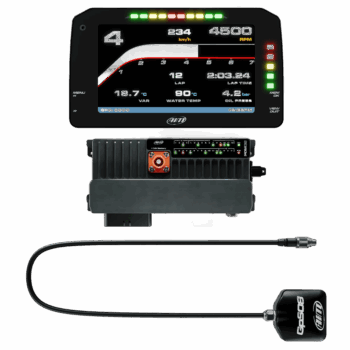 High-performance racing dashboard with digital display, sensors, and telemetry system for motorsport applications. Designed for professional race teams and enthusiasts.