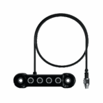 High-quality racing helmet communication system with microphone and earphones for motorsport safety and team communication. Perfect for racewear and racing events.
