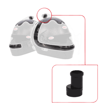 BEL2070205 Bell Forced Air Top Side QL Nozzle (V10) Kit Clear Bell Helmet