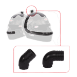 BEL2070206 Bell Forced Air Top/Side/45/90 Degree Nozzle Kit – Clear Bell Helmet