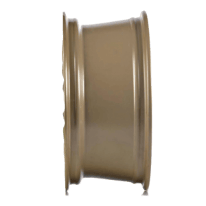 Durable beige racing wheel rim suitable for motorsport vehicles, designed for high performance and reliability in competitive racing environments.
