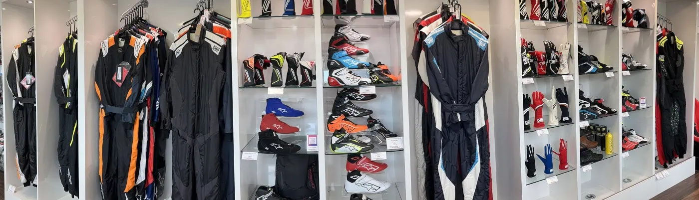 Grand Prix Racewear's showroom and webstore feature thousands of racewear products including suits, boots, gloves, underwear and much more