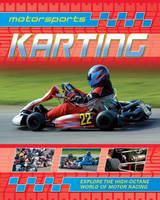 Young karting driver in racing suit and helmet navigating a race track in a go-kart, showcasing Grand Prix Racewear for karting enthusiasts.