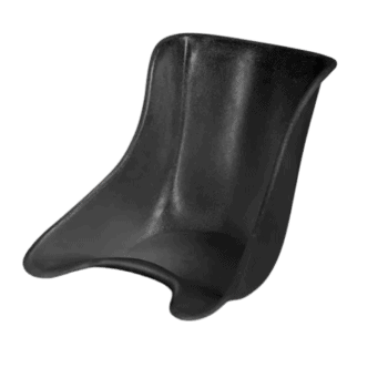 Black Sparco Evolve Pro Kart Seat designed for racing comfort and safety.