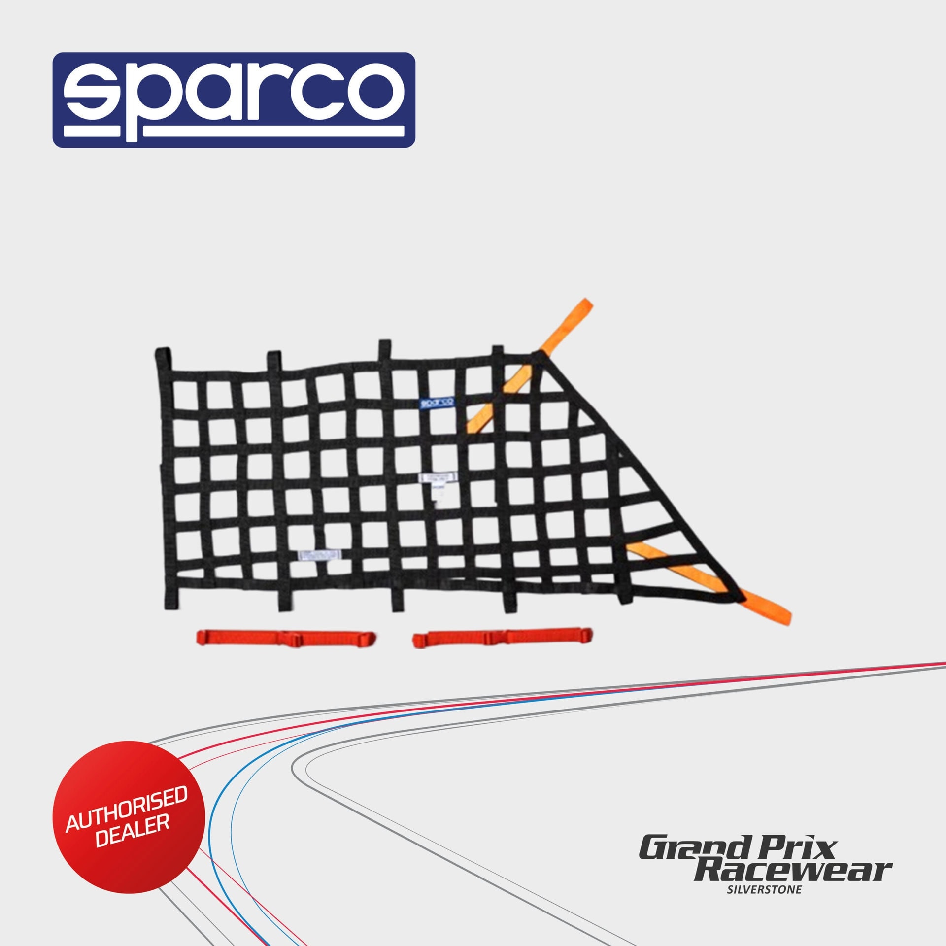 Sparco Window Net T-Series Fia Approv Black