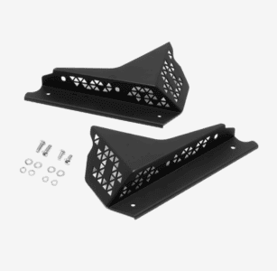 Black Grand Prix Racewear Surron Ultra Bee mount kit with screws and washers for EBMX X-9000 Pro.