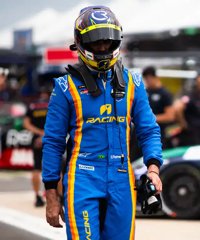 thumbnail image 2 of Get Ready To Race! Men's 2-Layer Cordura Nylon Go-Kart Suit – Blue/Black/White, Abrasion Resistant & Breathable With Free Gifts (Balaclava + Custom Name & Flag On Belt) 2 of 3