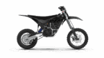 RFN Warrior SX-E8 Kids Electric Bike with black frame and knobby tires, designed for young riders, suitable for off-road and trail riding.