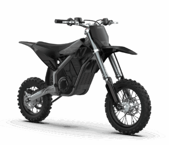 RFN Warrior SX-E5 Kids Electric Bike in black with rugged off-road tyres and modern design.