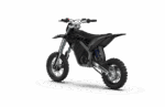 RFN Warrior SX-E5 Kids Electric Bike with black frame and rugged tyres, designed for young riders and outdoor adventures.