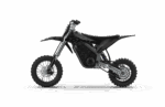 RFN Warrior SX-E5 Kids Electric Bike with black frame and rugged tyres, designed for young riders, suitable for off-road and urban use.
