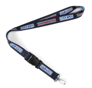 Sparco Martini Racing lanyard in blue – stocking filler for motorsport lover