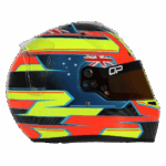 A high-performance racing helmet with vibrant Australian and Union Jack flag designs, featuring aerodynamic vents and a tinted visor, ideal for motorsport enthusiasts and professional racers.