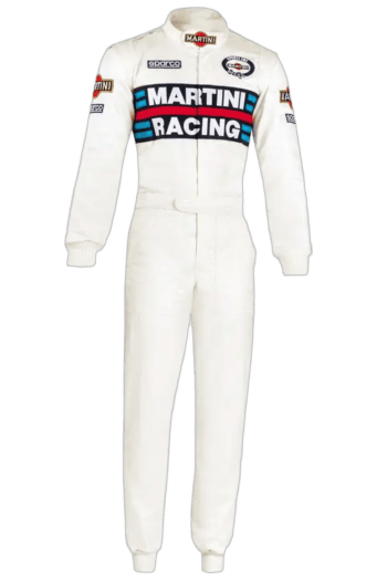 Sparco Martini Racing Competition Race Suit - White