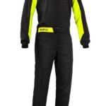 Sparco Rookie Kart Suit, Black / Fluro Yellow