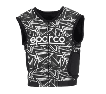 Sparco SJ Pro K-3 Rib Protector Black White 01