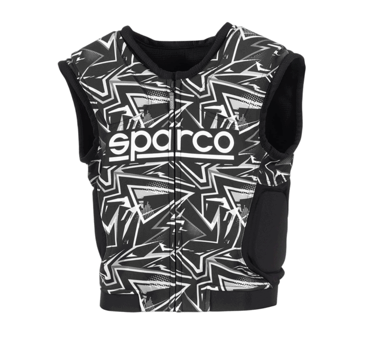 Sparco SJ Pro K-3 Rib Protector Black White 01