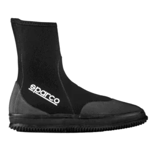 002445NRNR03 - Black Sparco Neoprene Waterproof Kart Boots – Junior