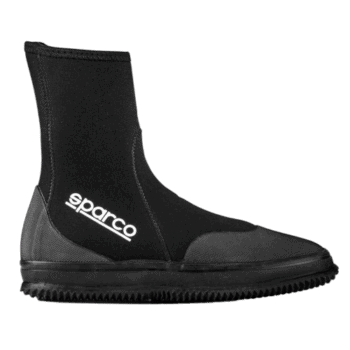 002445NRNR03 - Black Sparco Neoprene Waterproof Kart Boots – Junior