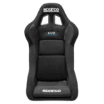 High-performance Sparco EVO racing seat designed for motorsport enthusiasts, featuring ergonomic support and durable materials for racing comfort.