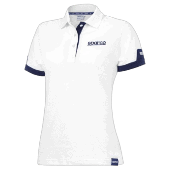 Sparco Polo Lady Corporate White
