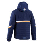 Grand Prix Racewear jacket in navy blue with Gulf logo, ideal for motorsport enthusiasts and racers.