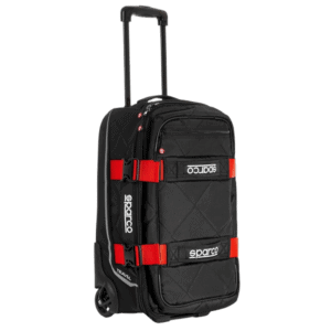 016438NRRS Sparco Travel Trolley Bag - Black/Red