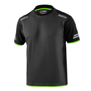 Sparco Tech T-Shirt - Grey/Fluro Green