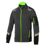 Sparco Tech Full Zip Jacket - Grey Fluro Green