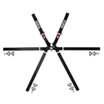 Sparco Formula H-9 ultralight 6-point racing harness with adjustable straps and quick-release buckles for motorsport safety.
