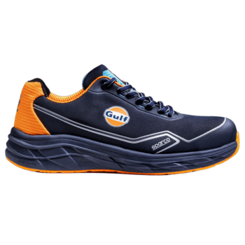 07545GUBMAF 07545GU Sparco Indy Mirage Gulf S1PS Safety Shoes - Blue Marine Fluro Orange - 01