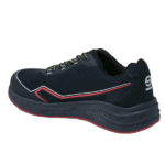 Black Grand Prix Racewear sneaker with red and white accents, designed for motorsport enthusiasts and racers.