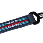 Sparco Martini Leather Keychain - Navy