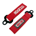 Sparco Leather Keychain Targa Florio G1 - Red