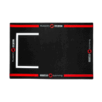 Sparco racing seat mat with black background and red and white branding for Grand Prix Racewear.