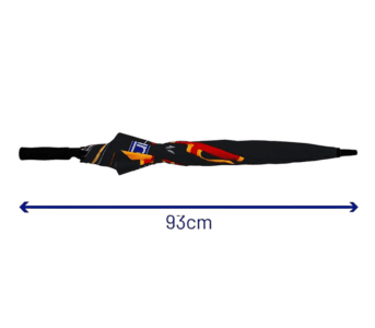 Grand Prix Racewear racing lanyard with logo, 93cm length, black with red and yellow accents, for motorsport events and driver identification.