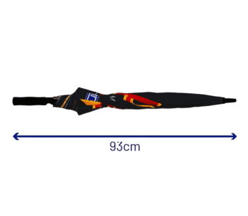 Grand Prix Racewear racing lanyard with logo, 93cm length, black with red and yellow accents, for motorsport events and driver identification.