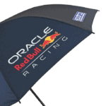 Grand Prix Racewear umbrella featuring Oracle Red Bull Racing logo, ideal for motorsport events and outdoor racing activities.