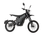 Grand Prix Racewear electric off-road motorcycle with rugged design and advanced suspension for off-road riding.