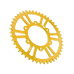 Gold racing gear gear wheel with Roman numerals, suitable for motorsport enthusiasts and racewear fans.
