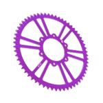 Purple racing gear gear wheel with intricate design, suitable for motorsport racing and Grand Prix events.