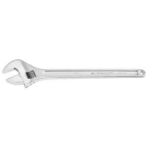 Chromed adjustable wrench from Facom 113A.C series, ideal for precise mechanical adjustments.