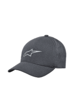 Alpinestars grey racing cap with logo, designed for motorsport enthusiasts and racewear fans.