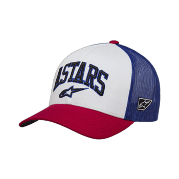 1214-81717-2372 Alpinestars Dunker Trucker Cap Red / Blue