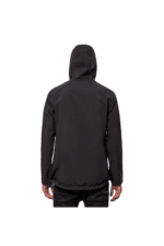 Black Grand Prix Racewear jacket with hood, designed for motorsport enthusiasts, showcasing durable fabric and a sleek style.